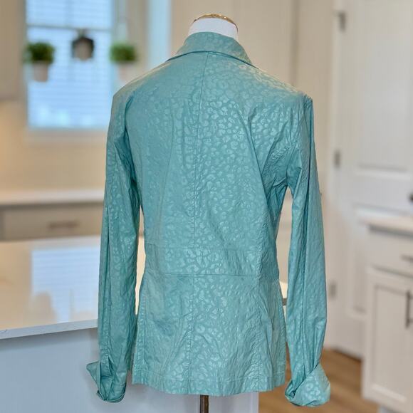 Anatomie | Kenya Embossed Jacket in Cheetah Sage - Picture 5 of 11